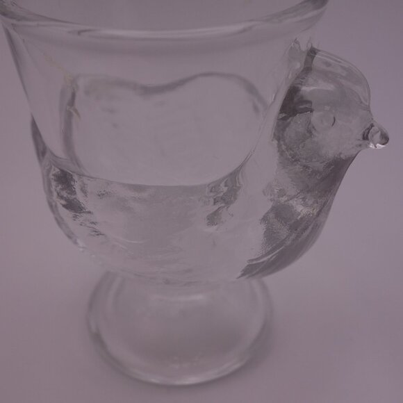 France Glass Egg Holder/Shot Cup in a Chicken - Picture 11 of 12